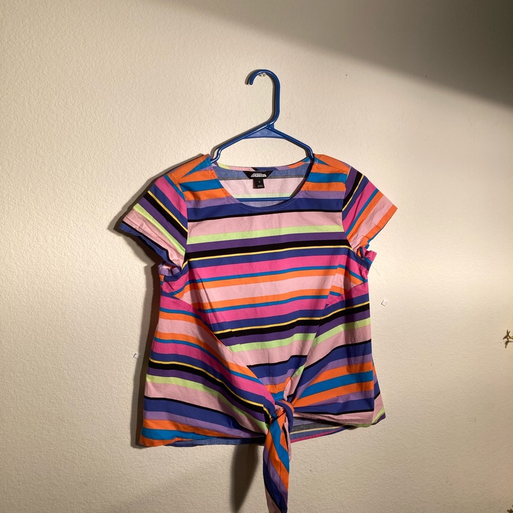 PROJECT RUNWAY Colored striped shirt